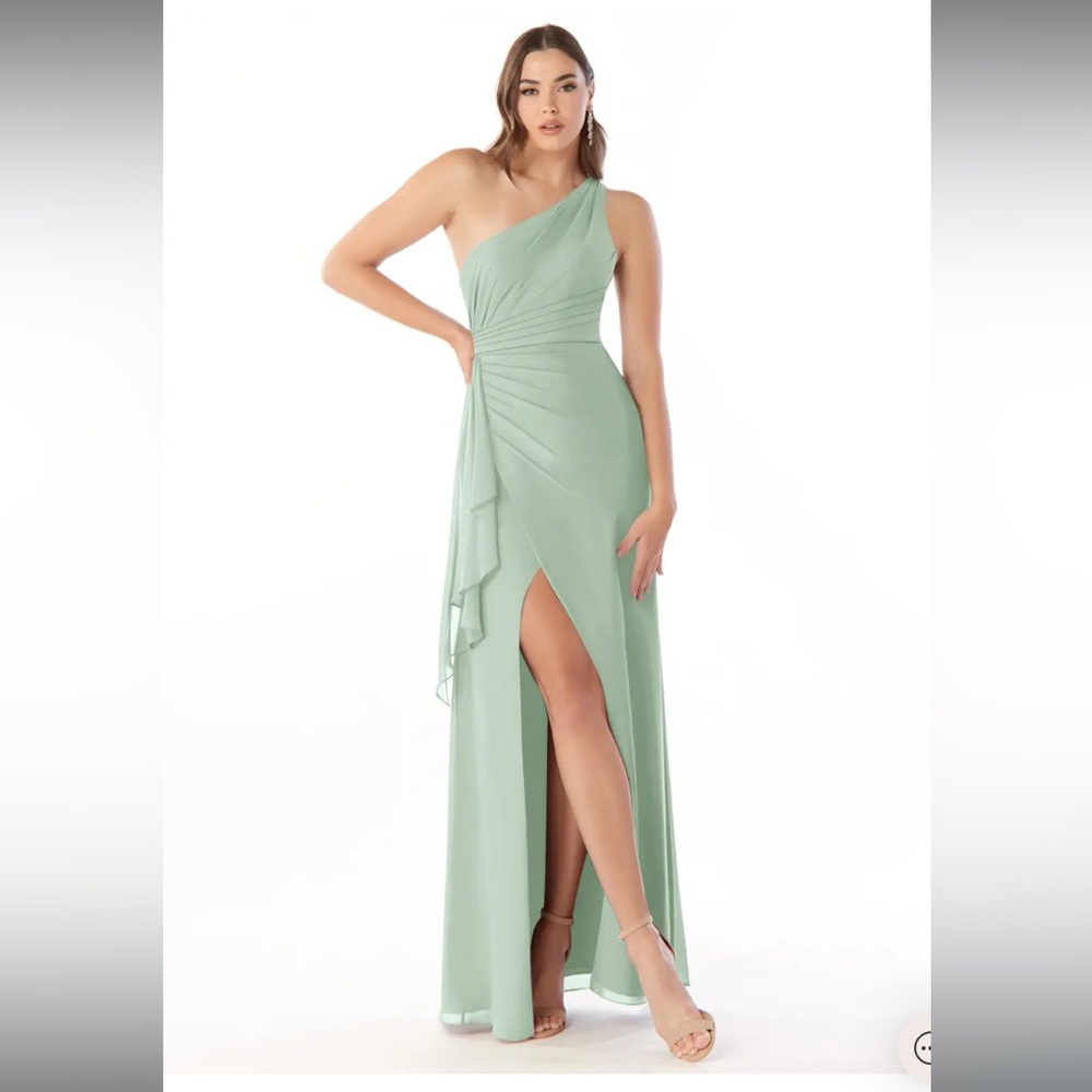 Azazie Maive Bridesmaids Dress in Color Dusty Sage